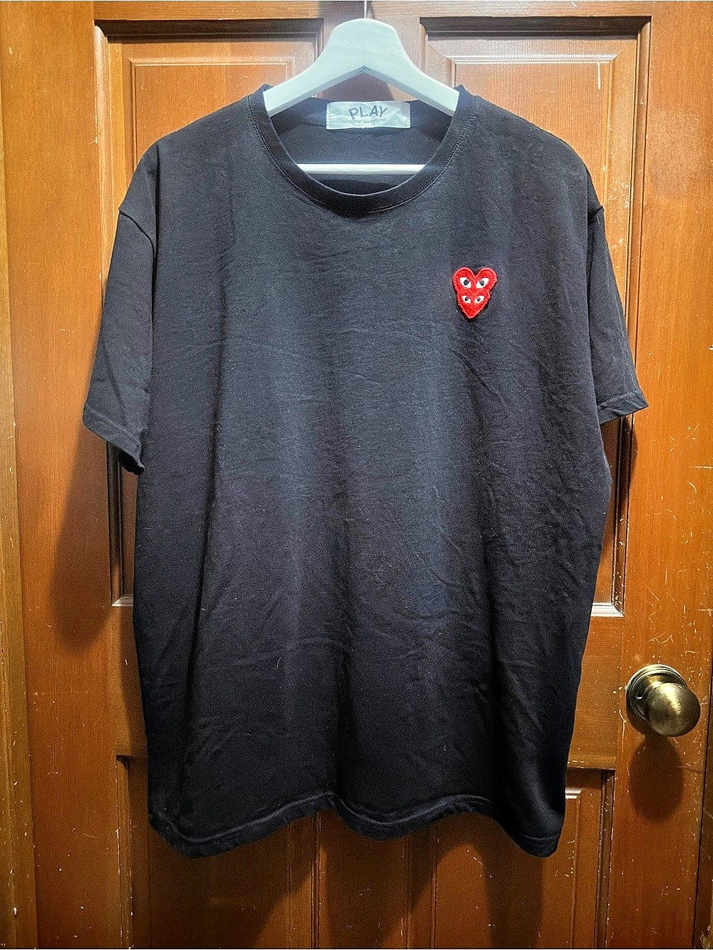 PLAY Comme des Garçons T-Shirt Black Cotton